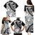 Polynesia Family Matching Puletasi Dress and Hawaiian Shirt Polynesian Tropical Flowers Black Pastel Vibes LT14 - Polynesian Pride