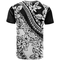 Polynesia T Shirt Polynesian Tropical Flowers Black Pastel Vibes LT14 - Polynesian Pride