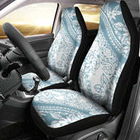 Polynesia Car Seat Cover Polynesian Tropical Flowers Blue Pastel Vibes LT14 - Polynesian Pride