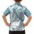 Polynesia Family Matching Puletasi Dress and Hawaiian Shirt Polynesian Tropical Flowers Blue Pastel Vibes LT14 - Polynesian Pride