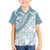 Polynesia Family Matching Puletasi Dress and Hawaiian Shirt Polynesian Tropical Flowers Blue Pastel Vibes LT14 Son's Shirt Blue - Polynesian Pride