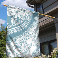 Polynesia Garden Flag Polynesian Tropical Flowers Blue Pastel Vibes LT14 - Polynesian Pride
