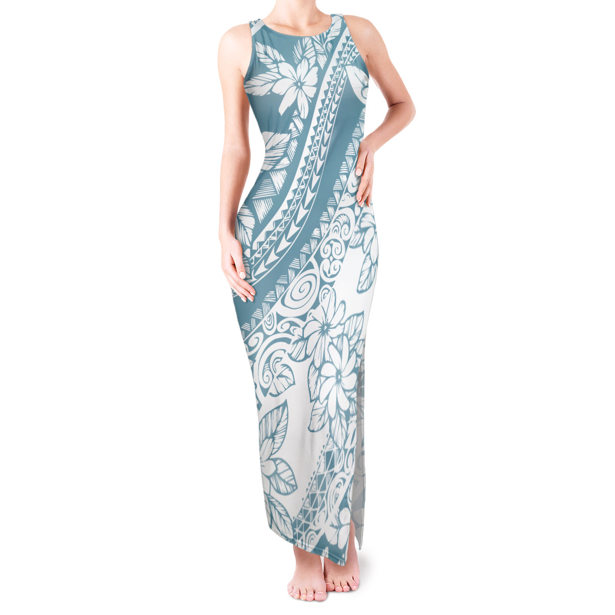 polynesia-tank-maxi-dress-polynesian-tropical-flowers-blue-pastel-vibes