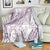 Polynesia Blanket Polynesian Tropical Flowers Purple Pastel Vibes LT14 - Polynesian Pride