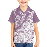 polynesia-family-matching-off-shoulder-maxi-dress-and-hawaiian-shirt-polynesian-tropical-flowers-purple-pastel-vibes