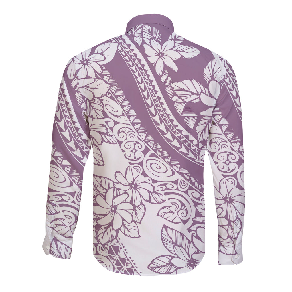 polynesia-long-sleeve-button-shirt-polynesian-tropical-flowers-purple-pastel-vibes
