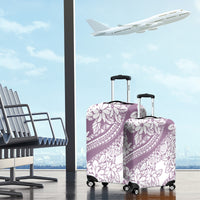 Polynesia Luggage Cover Polynesian Tropical Flowers Purple Pastel Vibes LT14 - Polynesian Pride