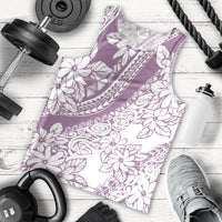 Polynesia Men Tank Top Polynesian Tropical Flowers Purple Pastel Vibes LT14 Purple - Polynesian Pride