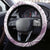 Polynesia Steering Wheel Cover Polynesian Tropical Flowers Purple Pastel Vibes