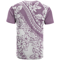 Polynesia T Shirt Polynesian Tropical Flowers Purple Pastel Vibes LT14 - Polynesian Pride