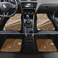 Beige Bula Fiji Car Mats Fijian Language Week Tapa Cloth - Pastel LT14 Set 4pcs Beige - Polynesian Pride