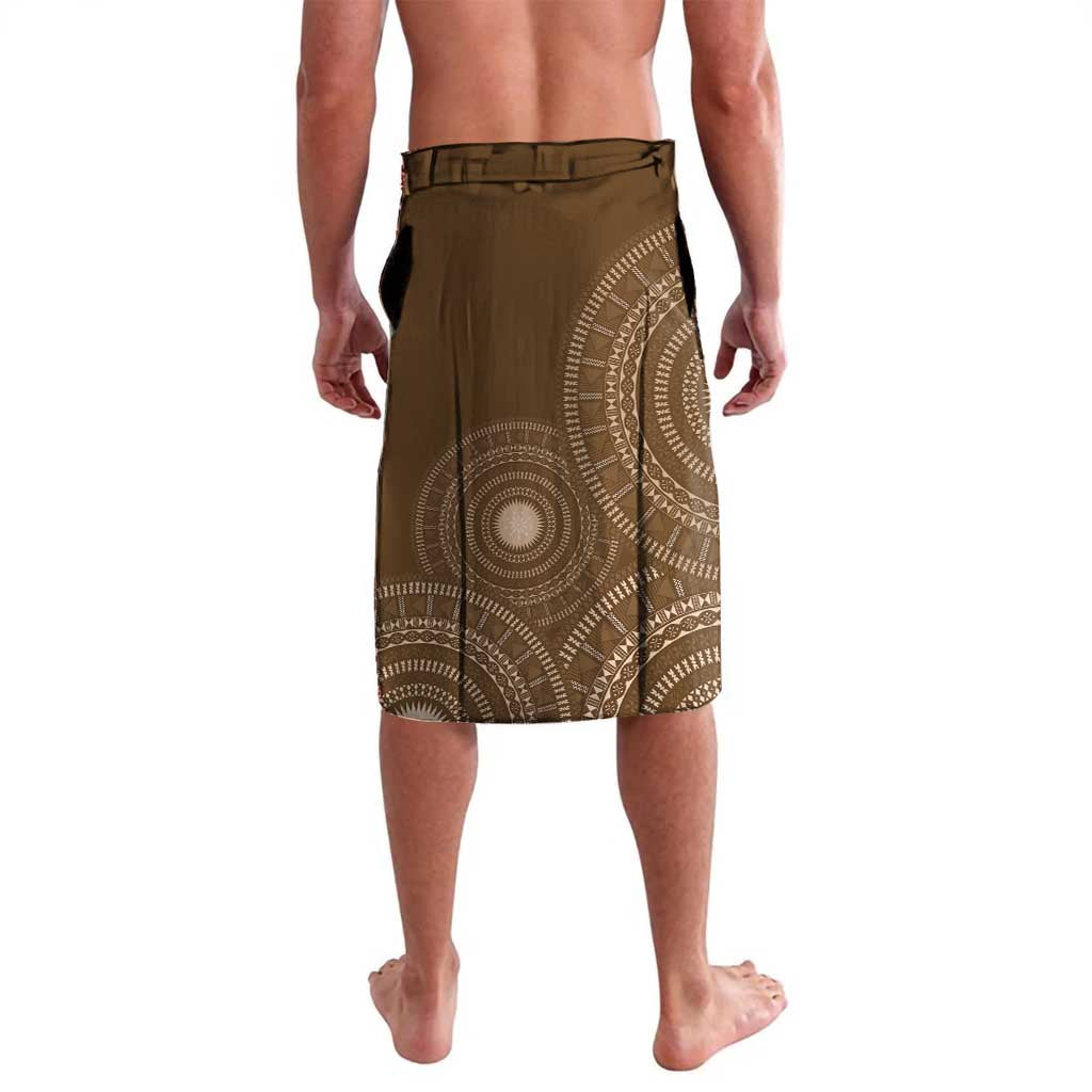 Beige Bula Fiji Lavalava Fijian Language Week Tapa Cloth - Pastel LT14 - Polynesian Pride