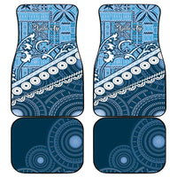 Blue Bula Fiji Car Mats Fijian Language Week Tapa Cloth - Pastel LT14 - Polynesian Pride
