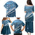 Blue Bula Fiji Family Matching Puletasi and Hawaiian Shirt Fijian Language Week Tapa Cloth - Pastel