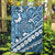 Blue Bula Fiji Garden Flag Fijian Language Week Tapa Cloth - Pastel