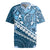 Blue Bula Fiji Rugby Jersey Fijian Language Week Tapa Cloth - Pastel