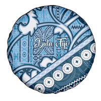 Blue Bula Fiji Spare Tire Cover Fijian Language Week Tapa Cloth - Pastel LT14 - Polynesian Pride