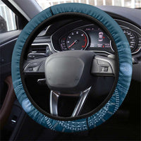 Blue Bula Fiji Steering Wheel Cover Fijian Language Week Tapa Cloth - Pastel LT14 - Polynesian Pride