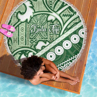 Green Bula Fiji Beach Blanket Fijian Language Week Tapa Cloth - Pastel LT14 - Polynesian Pride