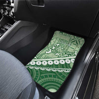Green Bula Fiji Car Mats Fijian Language Week Tapa Cloth - Pastel LT14 - Polynesian Pride