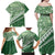 Green Bula Fiji Family Matching Off Shoulder Maxi Dress and Hawaiian Shirt Fijian Language Week Tapa Cloth - Pastel