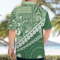Green Bula Fiji Hawaiian Shirt Fijian Language Week Tapa Cloth - Pastel LT14 - Polynesian Pride