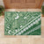 Green Bula Fiji Rubber Doormat Fijian Language Week Tapa Cloth - Pastel