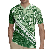 Green Bula Fiji Rugby Jersey Fijian Language Week Tapa Cloth - Pastel LT14 - Polynesian Pride