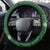 Green Bula Fiji Steering Wheel Cover Fijian Language Week Tapa Cloth - Pastel