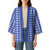Royal Blue Japanese Palaka Pride Kimono - Polynesian Pride