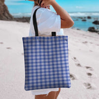 Royal Blue Japanese Palaka Pride Tote Bag - Polynesian Pride