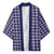 Navy Blue Japanese Palaka Pride Kimono - Polynesian Pride