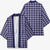 Navy Blue Japanese Palaka Pride Kimono - Polynesian Pride