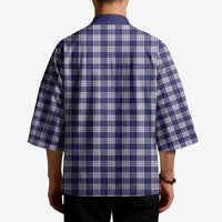 Navy Blue Japanese Palaka Pride Kimono - Polynesian Pride