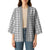 Gray Japanese Palaka Pride Kimono - Polynesian Pride