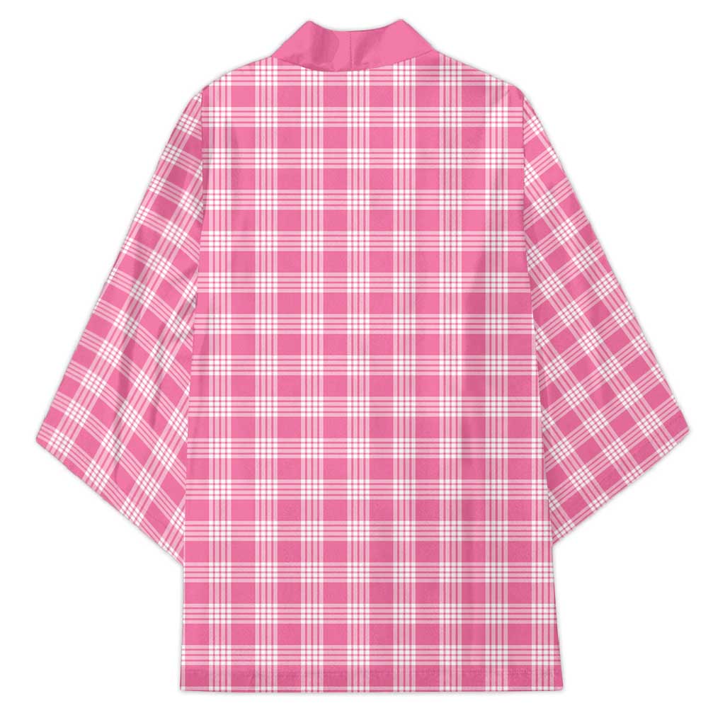 Pink Japanese Palaka Pride Kimono - Polynesian Pride