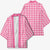Pink Japanese Palaka Pride Kimono - Polynesian Pride