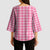 Pink Japanese Palaka Pride Kimono Sleeve Blouse - Polynesian Pride