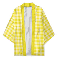 Yellow Japanese Palaka Pride Kimono - Polynesian Pride