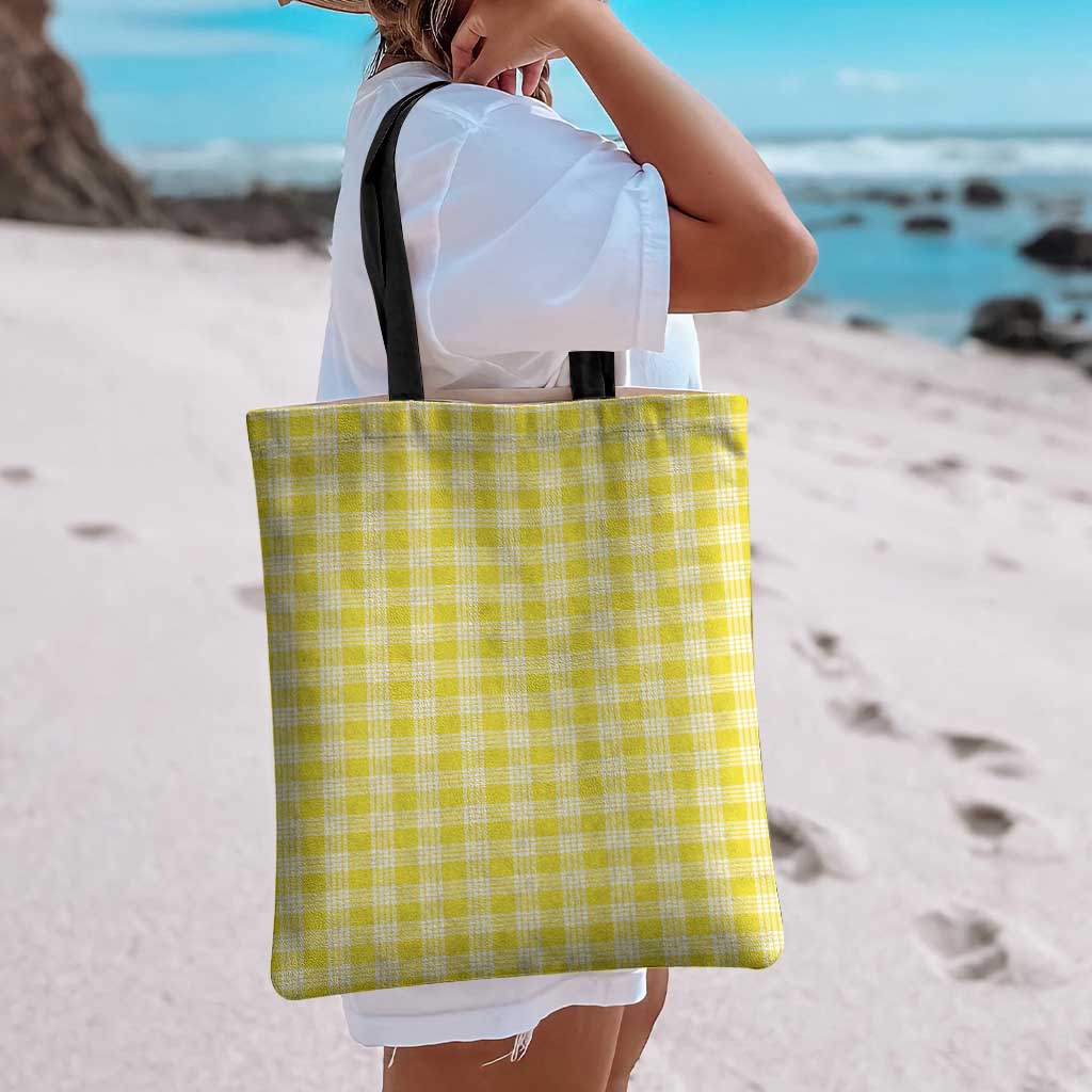 Yellow Japanese Palaka Pride Tote Bag - Polynesian Pride
