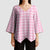 Light Pink Japanese Palaka Pride Kimono Sleeve Blouse - Polynesian Pride