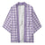 Lavender Japanese Palaka Pride Kimono - undefined