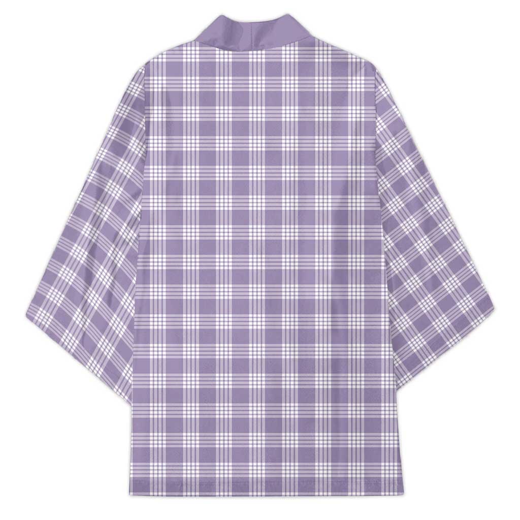 Lavender Japanese Palaka Pride Kimono - undefined