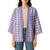 Lavender Japanese Palaka Pride Kimono - undefined