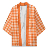 Orange Japanese Palaka Pride Kimono - Polynesian Pride