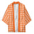 Orange Japanese Palaka Pride Kimono - Polynesian Pride
