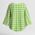 Bright Green Japanese Palaka Pride Kimono Sleeve Blouse - Polynesian Pride