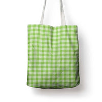 Bright Green Japanese Palaka Pride Tote Bag - Polynesian Pride