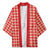Red Japanese Palaka Pride Kimono - Polynesian Pride