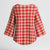 Red Japanese Palaka Pride Kimono Sleeve Blouse - Polynesian Pride